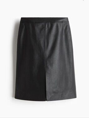 H&M Faux Leather Pencil Skirt